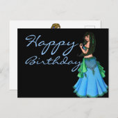 Lacy Belly Dancer Briefkaart (Voorkant / Achterkant)