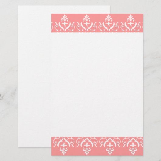 Lacy Border Briefpapier (Voorkant / Achterkant)
