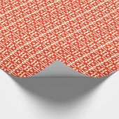 Lacy Bright Red Victoriaans afdrukken Cadeaupapier (Hoek)