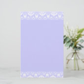Lacy Damask Border Briefpapier (Staand voorkant)