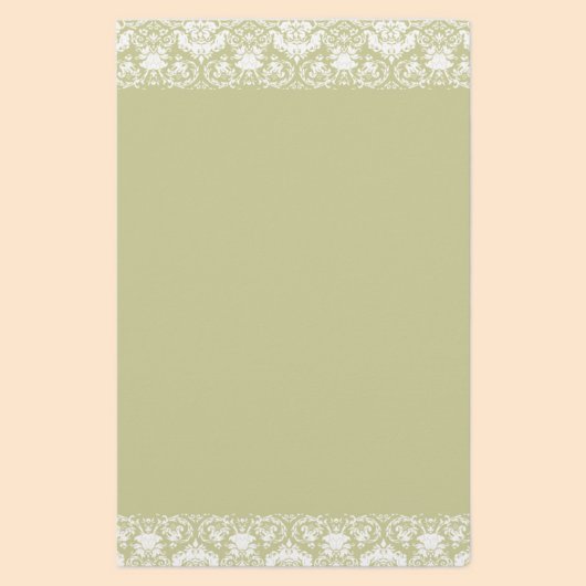 Lacy Damask Border Briefpapier