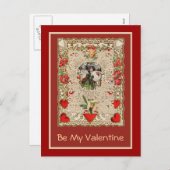 Lacy Design Victoriaans Valentijn Wenskaarten Feestdagenkaart (Voorkant / Achterkant)