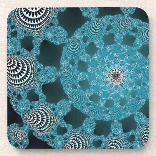 Lacy Doily in Blue Drankjes Onderzetter (Voorkant)