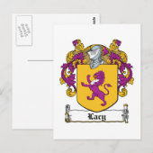 Lacy Family Crest Briefkaart (Voorkant / Achterkant)
