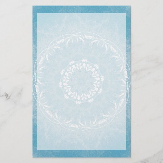 Lacy Flowers Mandala Briefpapier (Voorkant)
