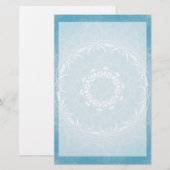 Lacy Flowers Mandala Briefpapier (Voorkant / Achterkant)