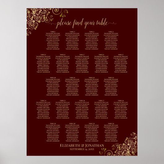 Lacy Gold 22-tafel weddenschapskabel Brown Poster (Voorkant)