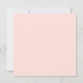 Lacy Gold op Blush Pink Elegant Square Weddenschap Kaart (Achterkant)