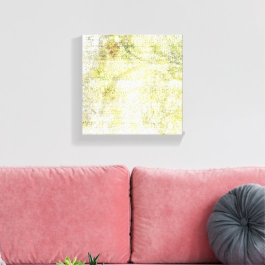 Lacy Green Abstract Canvas Afdruk (Insitu (Woonkamer))