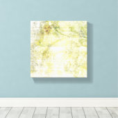 Lacy Green Abstract Canvas Afdruk (Insitu (Houten vloer))