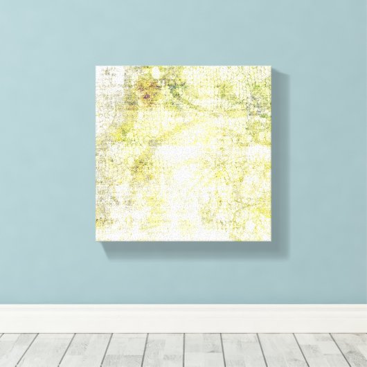 Lacy Green Abstract Canvas Afdruk (Insitu (Houten vloer))