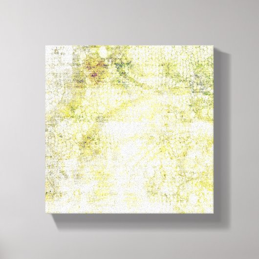 Lacy Green Abstract Canvas Afdruk (Voorkant)