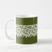 Lacy Green Coffee Mok (Links)