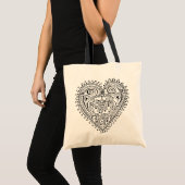 Lacy Heart Tote Bag (Voorkant (product))