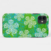 Lacy Hibiscus Patroon iPhone 5 Hoesje (Achterkant (horizontaal))