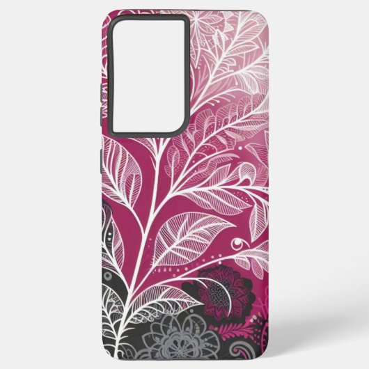 Lacy Leaf Design Samsung Galaxy Hoesje (Achterkant)