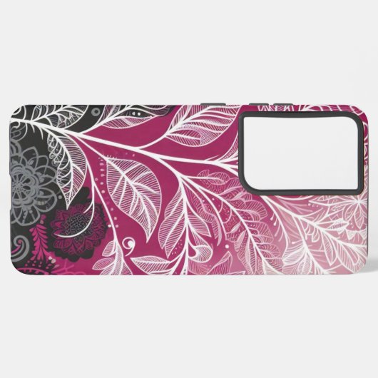 Lacy Leaf Design Samsung Galaxy Hoesje (Linkerkant)