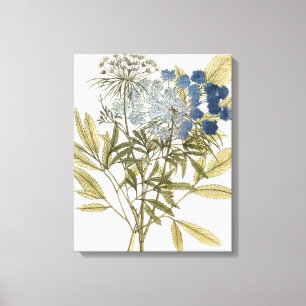 Lacy Leaves - Flowers en Greenery Canvas Afdruk