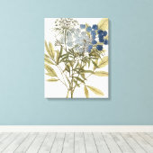 Lacy Leaves - Flowers en Greenery Canvas Afdruk (Insitu (Houten vloer))