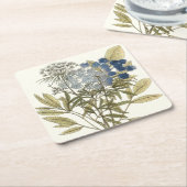 Lacy Leaves - Flowers en Greenery Kartonnen Onderzetters (Schuin)