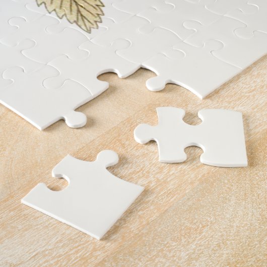 Lacy Leaves - Flowers en Greenery Legpuzzel (Zijkant)