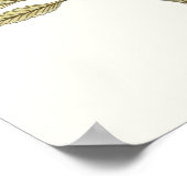 Lacy Leaves - Flowers en Greenery Poster (Hoek)