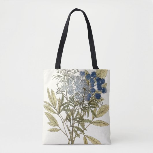 Lacy Leaves - Flowers en Greenery Tote Bag (Voorkant)