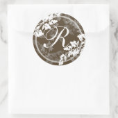 Lacy Leaves/ Monogram Ronde Sticker (Tas)
