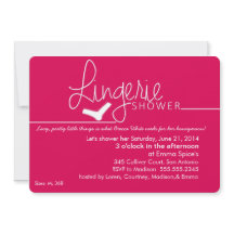 Lacy, Little Lingerie Shower Invitation