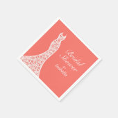 Lacy Living Coral Vrijgezellenfeest Napkin Servet (Hoek)