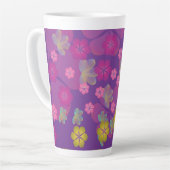 Lacy Lotus Paarse Latte Mok (Linkerhoek)