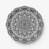 Lacy Mandala Paper-Borden Papieren Bordje (Voorkant)