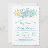 Lacy Mason Baby shower Het is een Boy Invitation Kaart (Achterkant)