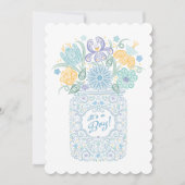 Lacy Mason Baby shower Het is een Boy Invitation Kaart (Voorkant)