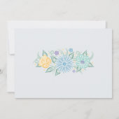 Lacy Mason Jar Baby shower Baby Boy Kaart (Achterkant)