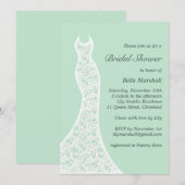 Lacy Mint Bridal Shower Kaart (Voorkant / Achterkant)