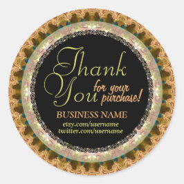 Lacy Mocha Business Hartelijk dank, Sticker