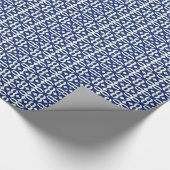 Lacy Navy Blue Victoriaans afdrukken Cadeaupapier (Hoek)