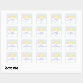 Lacy Paraplu Baby shower Sticker (Vel)