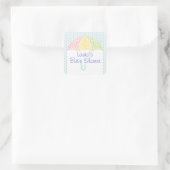 Lacy Paraplu Baby shower Sticker (Tas)