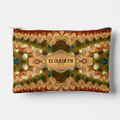 Lacy Peacock Ruffles Aangepaste Naam Tassen (Voorkant)