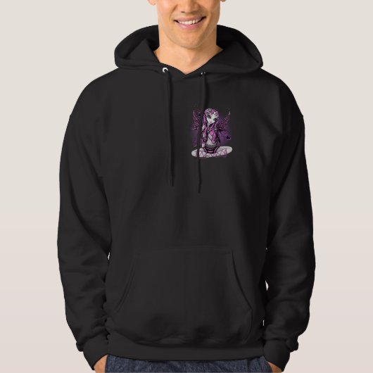 Lacy Pink Fairy Art Hoodie (Voorkant)