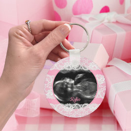 Lacy Pink Ultrasound Sleutelhanger