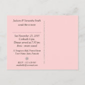 Lacy Red Batik Dinner Party Invitation Briefkaart (Achterkant)