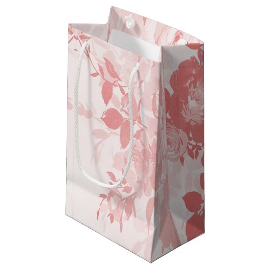Lacy roze bloemen klein cadeauzakje (Voorkant Gekanteld)