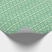 Lacy Seafoam Green Victoriaans Print Cadeaupapier (Hoek)