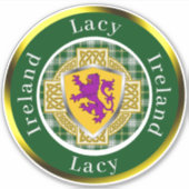 Lacy Shield & Celtic Cross gepersonaliseerd Sticker (Voorkant)