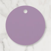 Lacy Silver Border Lavender & White Chic Weduwen Bedankjes Labels (Achterkant)