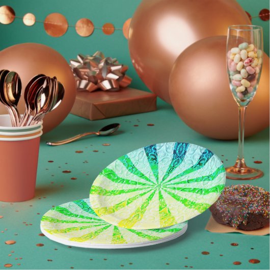 Lacy Sun Burst Papieren Bordje (Multi)