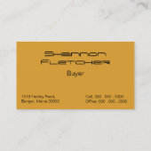 Lacy Tigress Visitekaartje (Achterkant)